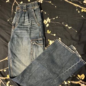 American Eagle Mom Jeans With Elastic Waistband
